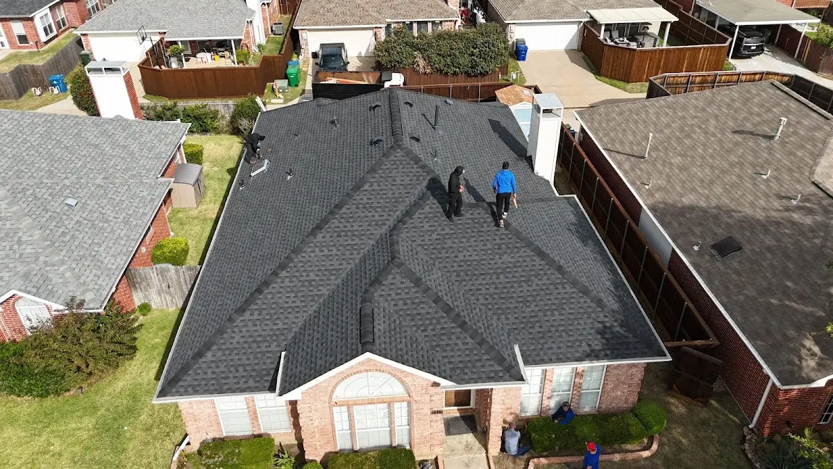 Slate & Tile Roof Repair work in progress on a Bay St. Louis property